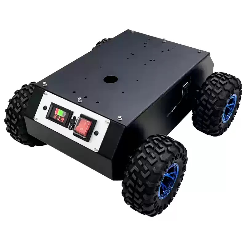 4WD密閉型スチールホイールロボットシャーシ