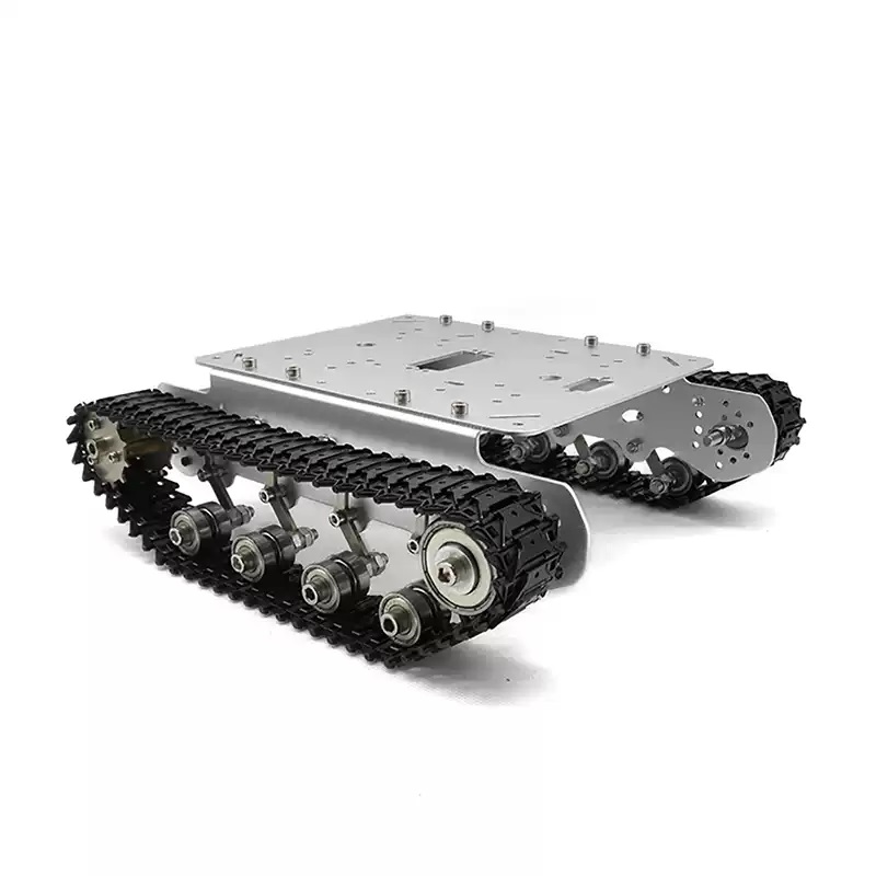 全金属製衝撃吸収クローラタンクロボットシャーシ