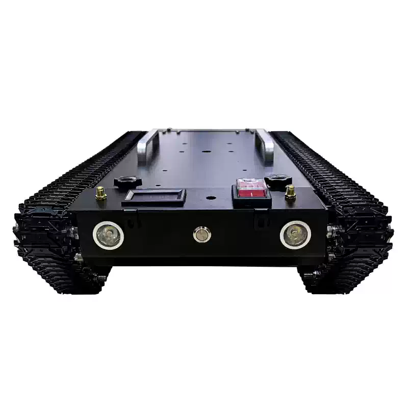 全金属製装軌式タンクシャーシオフロードロボット