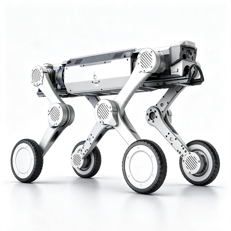 大型検査用車輪付き脚ロボット犬